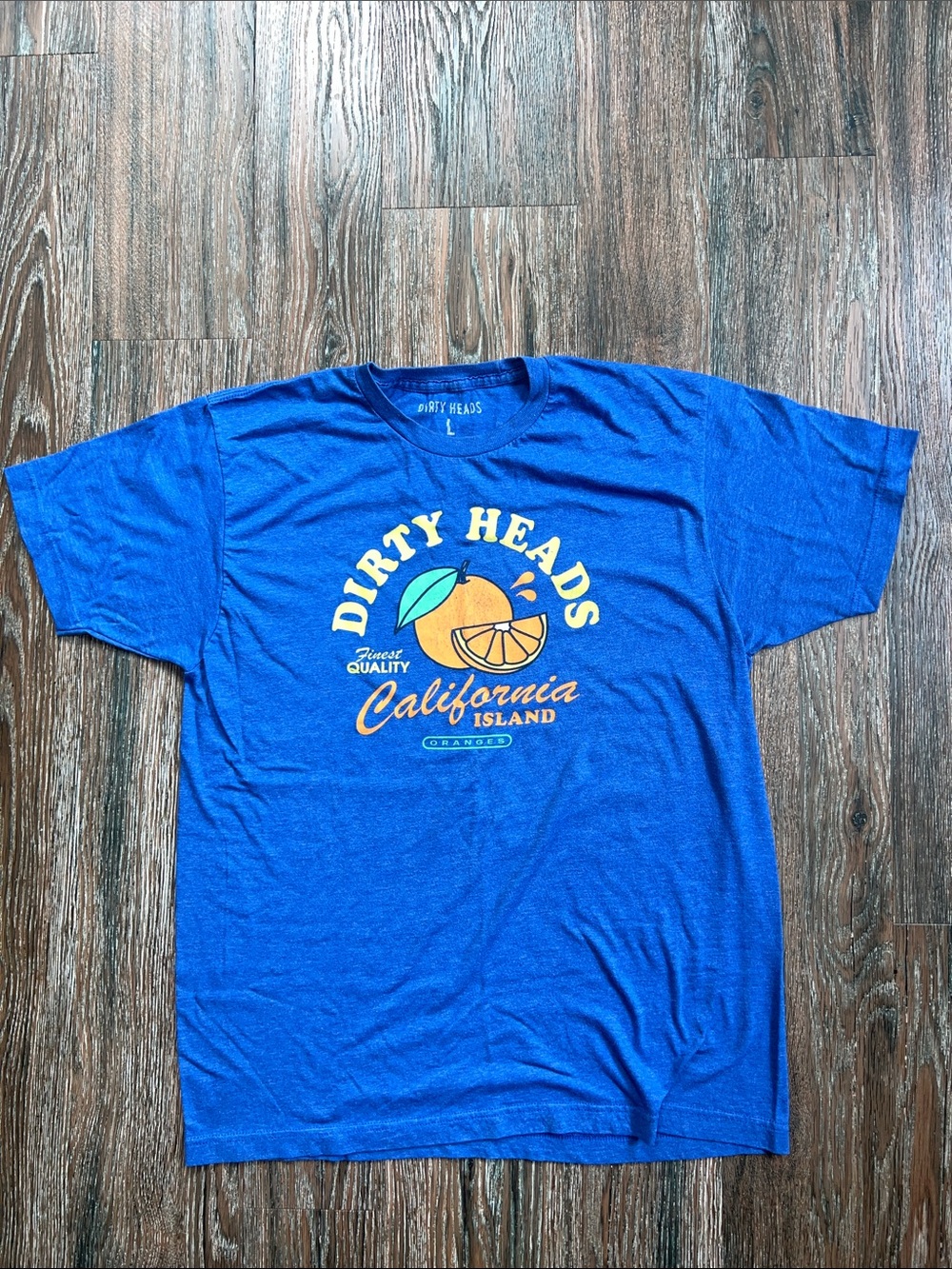 Dirty Heads California Orange Graphic Tee - Blue